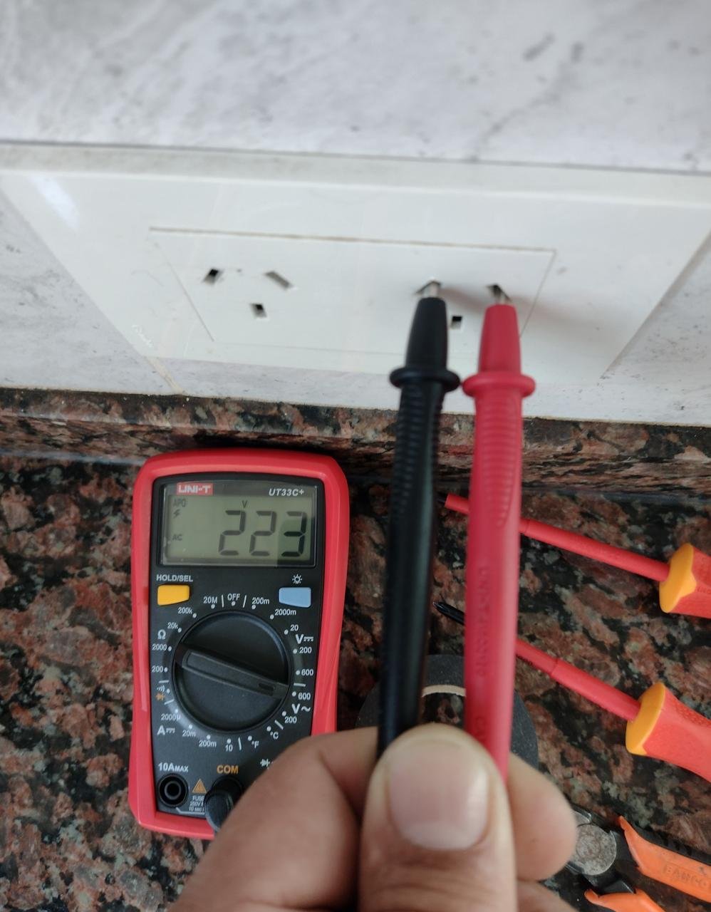 Verificación eléctrica con tester